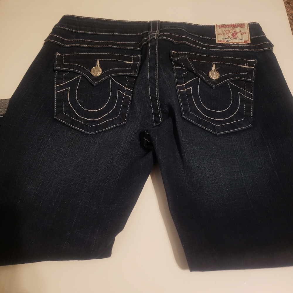 True religion stretch capris